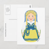 Swede Matryoshka Briefkaart (Voorkant / Achterkant)