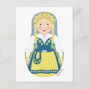 Swede Matryoshka Briefkaart