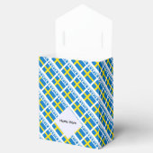 Sweden and Swedish Flag Tiled with Your Name Bedankdoosjes (Geopend)