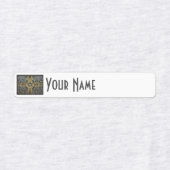Sweden Art Deco Flag | Custom Iron-On Name Label (Design 1)