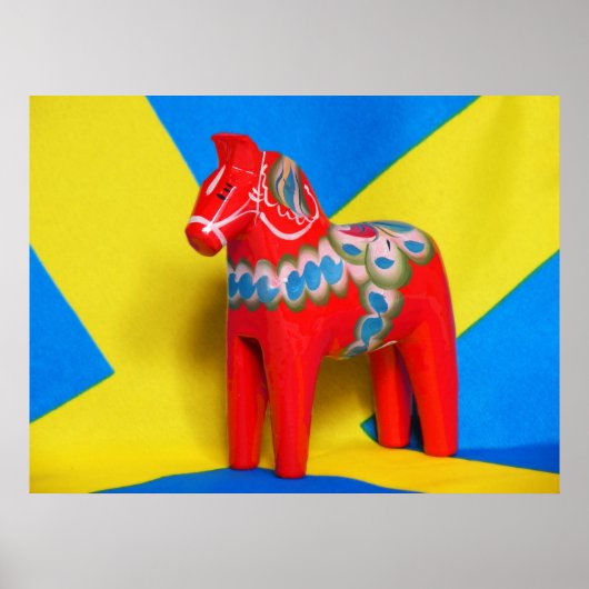 Sweden Dala Horse Poster (Voorkant)