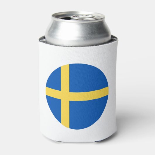 Sweden Flag Blikjeskoeler (Blikje Voorkant)