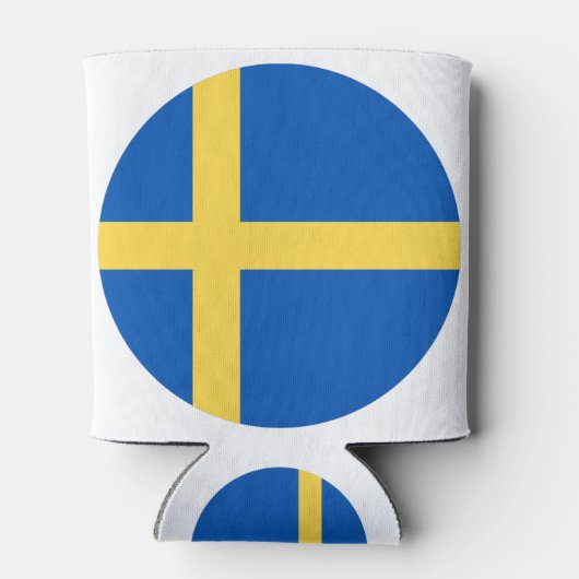Sweden Flag Blikjeskoeler (Achterkant)