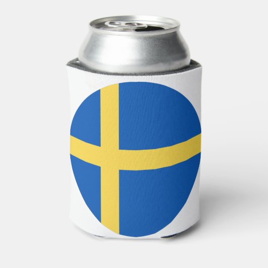 Sweden Flag Blikjeskoeler (Blikje Achterkant)