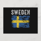 Sweden Flag Distressed - Swedish Flag Briefkaart (Voorkant)