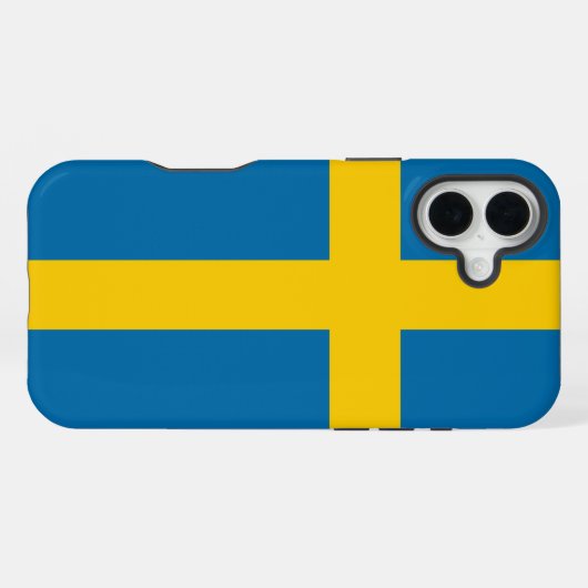 Sweden Flag iPhone Hoesje (Achterkant horizontaal)
