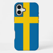 Sweden Flag iPhone Hoesje (Achterkant)