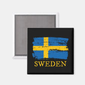 Sweden Flag Magneet (Voorkant / Achterkant)