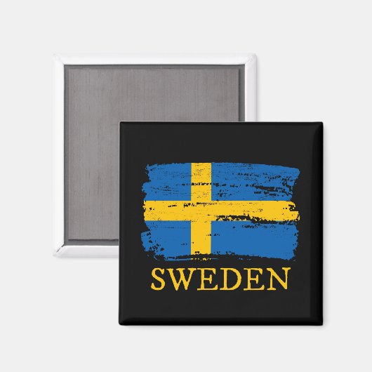 Sweden Flag Magneet (Voorkant / Achterkant)