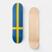 Sweden Flag Persoonlijk Skateboard (Voorkant)