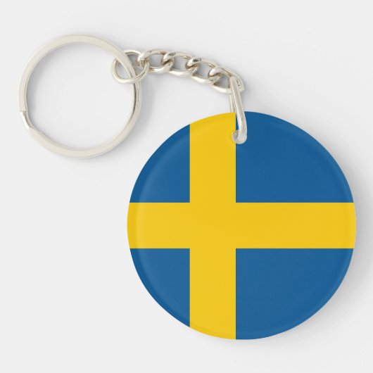Sweden Flag Sleutelhanger (Voorkant)