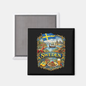 Sweden Magneet (Voorkant / Achterkant)