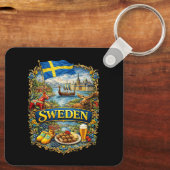 Sweden Sleutelhanger (Achterkant)