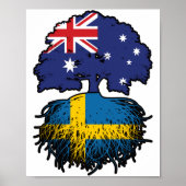 Sweden Swedish Australian Tree Roots Poster (Voorkant)
