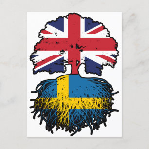 Sweden Swedish British UK Verenigd Koninkrijk Briefkaart