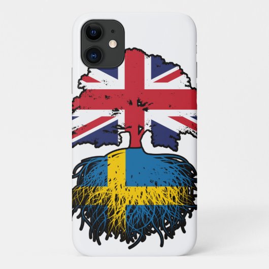 Sweden Swedish British UK Verenigd Koninkrijk Case-Mate iPhone Case (Achterkant)