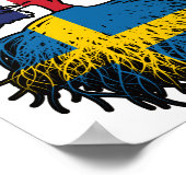 Sweden Swedish British UK Verenigd Koninkrijk Poster (Hoek)