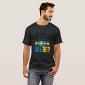Sweden Swedish Sweden Flag Happiest When Im In Swe T-shirt (Voorkant volledig)