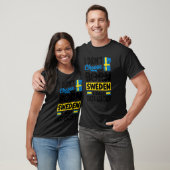 Sweden Swedish Sweden Flag I Just Got Lucky   T-shirt (Unisex)