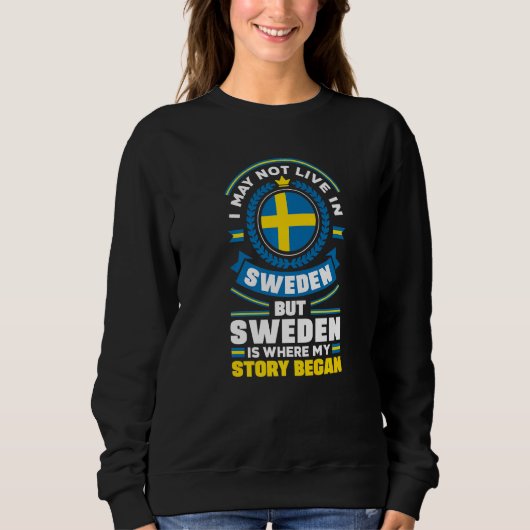 Sweden Swedish Sweden Flag Quote   Trui (Voorkant)
