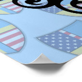 Swedish-American Shield Flag Poster (Hoek)