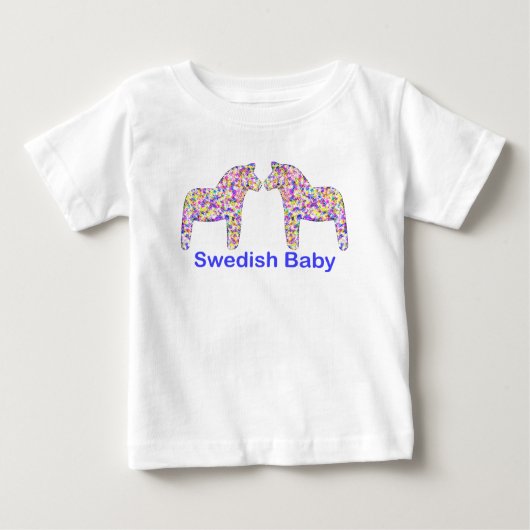 Swedish Baby Confetti Dala Horse (Voorkant)
