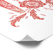 Swedish Dala Horse Art Poster (Hoek)