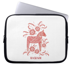 Swedish Dala Horse Persoonlijk Laptop Sleeve