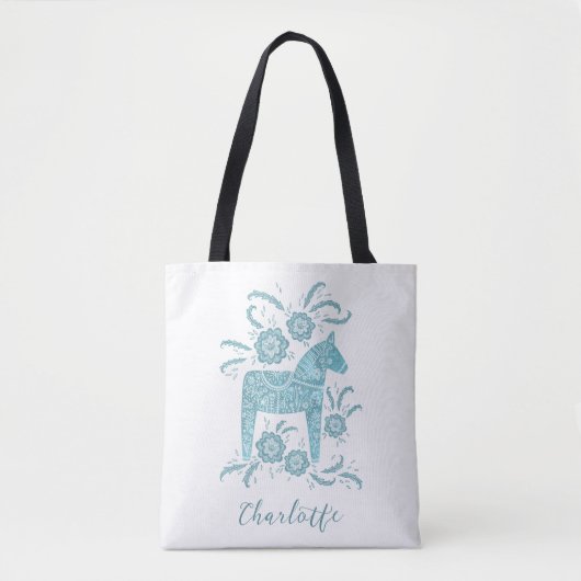 Swedish Dala Horse Persoonlijk Tote Bag (Voorkant)