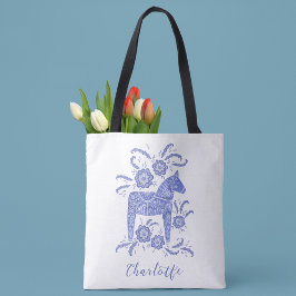 Swedish Dala Horse Persoonlijk Tote Bag