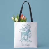Swedish Dala Horse Persoonlijk Tote Bag