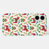 Swedish Dala Horses Red Case-Mate iPhone Case (Achterkant (horizontaal))