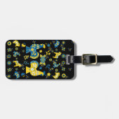 Swedish Folk Dala Rooster Bagagelabel (Voorkant horizontaal)