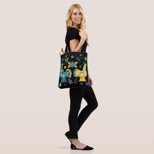 Swedish Folk Dala Rooster Tote Bag (Op model)