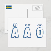 Swedish letters briefkaart (Voorkant / Achterkant)