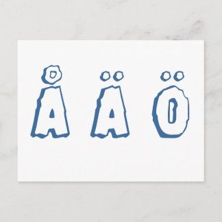 Swedish letters briefkaart