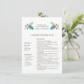 Swedish Nuts Recept Christmas Kaart (Staand voorkant)