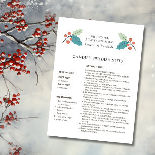 Swedish Nuts Recept Christmas Kaart