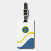 Swedish Three Crowns Flygvapnet Bagagelabel (Voorkant verticaal)