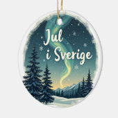 Swedish Winter Magic "Jul i Sverige" Keramisch Ornament (Links)