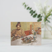 Swedish Woman Peeling Apples Kaart (Staand voorkant)