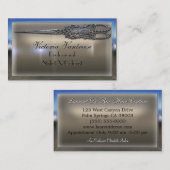 Sweedlepiper Scissor 3,5 inch x 2 inch legant Visitekaartje (Voorkant / Achterkant)