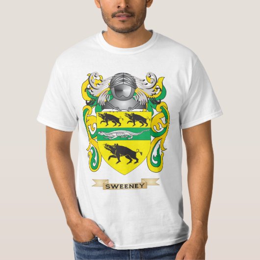 Sweeney Coat of Arms (Familiecrest) T-shirt (Voorkant)
