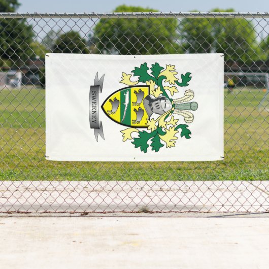 Sweeney Coat of Arms Spandoek (Insitu)