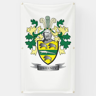 Sweeney Coat of Arms Spandoek