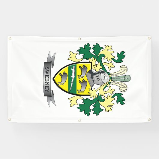 Sweeney Coat of Arms Spandoek (Horizontaal)