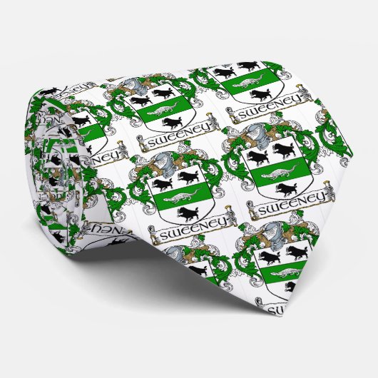 Sweeney Coat of Arms Stropdas (Opgerold)