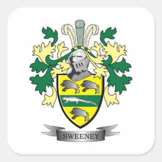 Sweeney Coat of Arms Vierkante Sticker