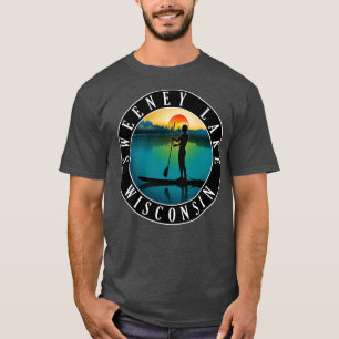 Sweeney Lake Wisconsin Paddleboarding T-shirt