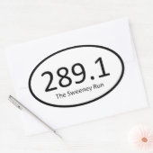 Sweeney Run - 289,1 Ovale Sticker (Envelop)